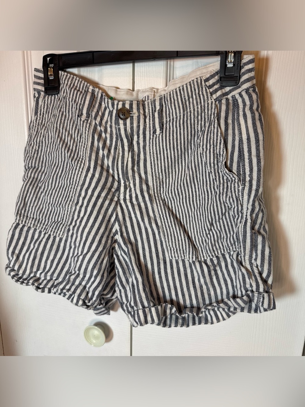 GAP Black & White Striped Women’s Shorts
